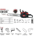 Rodex Rdx2504 Benzinli Hızar Ağaç Kesme Motoru 50 cm 38 Diş - 3