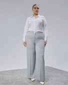 Poly Viscose Full Lycra Beli̇ Lasti̇kli̇ Battal Pantolon thumbnail 4