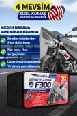 Budge Harley-Davidson FLHX Street Glide  Amerikan Fitilli Motosiklet Brandası Çadır Örtü - Miflonlu - 2