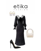 Ospe Fiyonklu Elbise thumbnail 3