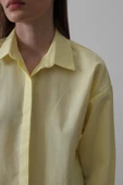 Uzun Kol Gömlek - Sarı thumbnail 4