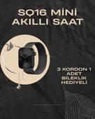 SQ-16 Mini Series 10 Akıllı Saat | Şık ve Hafif Tasarım, 3 Kordon Seçeneği - 1