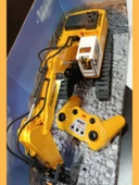 Uzaktan Kumandalı 680° Rotasyon Ekskavatör Premium Model Metal Hareketli Buharlı Oyuncak - 8