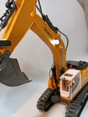 Uzaktan Kumandalı 680° Rotasyon Ekskavatör Premium Model Metal Hareketli Buharlı Oyuncak - 6