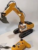 Uzaktan Kumandalı 680° Rotasyon Ekskavatör Premium Model Metal Hareketli Buharlı Oyuncak - 4