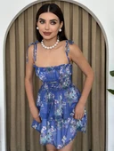 Venlo Beli Lastikli İp Askılı Elbise thumbnail 3