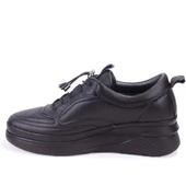 Dagoster DZA07-1281120 Siyah Ortopedik Günlük Deri Kadın Ayakkabı - 3