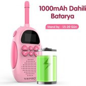 Vrpro 3km Menzilli 2 Yönlü Konuşma Wireless Bebek Telsizi Açık Mavi ProBaby2 - 4