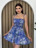 Venlo Beli Lastikli İp Askılı Elbise thumbnail 1