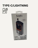 Powerbank 20000 mAh | 22.5W Hızlı Şarj, Dahili Kablolu, LCD Ekranlı Şarj Cihazı thumbnail 3