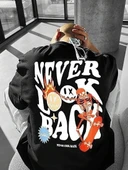 Erkek Bisiklet Yaka Kısa Kol Baskılı T-shirt - Siyah thumbnail 1