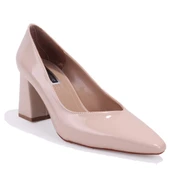 Dagoster DZA07-129615 Ten Rugan Stiletto Topuklu Kadın Ayakkabı - 1