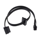 Mini 4 Pin to 2x Sata Ssd Power Supply Anakart Hdd Güç Kablosu - 1