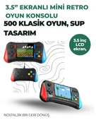 3.5 İnç Ekranlı Klasik Oyun Konsolu – 500 Dahili Oyun thumbnail 1