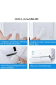 Ayarlanabilir Delikli Klima Hava Yönlendirici 58-105 CM Klima Çarpması Siperliği Aparatı - 4