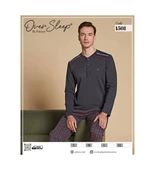 Füme Erkek Pijama Takımı L  Beden - 1