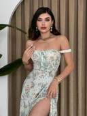 Anjelik Yırtmaç Detaylı Elbise thumbnail 1