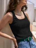 Kadın örgü Detay Triko Bluz thumbnail 4