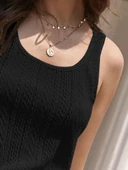 Kadın örgü Detay Triko Bluz thumbnail 2