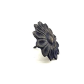 Antika Tarz Dekoratif Pirinç Papatya Kabara - 42 Mm, Oksit - 1