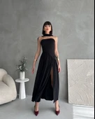 Kadınboğaz Kolsuz Maxi Boy Kalem Elbise thumbnail 1