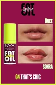 NYX Professional Makeup Fat Oil Lip Drip Parlatıcı Dudak Yağı - Thats Chic - 4