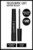L'Oreal Paris Telescopic Lift Extra Black Maskara - 1
