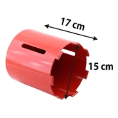 Buat Uç 150x170mm Beton Tuğla Delme Ucu Geniş Çap Tesisat Elektrik Havalandırma Montaj Kesici Aparat thumbnail 2