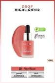 Note Cosmetics Drop Highlighter Işıltılı Likit Aydınlatıcı - 01 Pearl Rose - 1