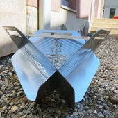 Kamp Ayısı® CampyTri Grill Max™: Katlanabilir Izgara Mangal - 2mm Galvaniz Çelik, Taşıma Çantalı Özel Tasarım - 4