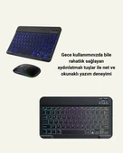 Türkçe Q Klavye Düzenli RGB Kablosuz Klavye Mouse Set - 4