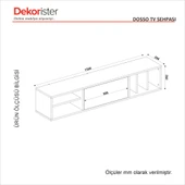 Dekorister Dosso Tv Sehpası 150cm Sepet - Yunus thumbnail 8