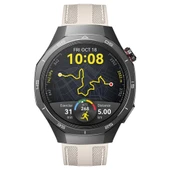 Sneezy Huawei Watch GT5 Pro 46mm ile Uyumlu Metal Tokalı Dikiş Detaylı Şık Dokuma Silikon Kordon  Starlight thumbnail 3