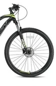 Zoom Vaxa 32 Air 27,5" Jant Havalı Gidondan Kilitli Bisiklet Maşası 1-1/8 QR Maşa Magnezyum Bacak Siyah Yeşil - 2