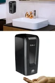 Sensörlü Köpük Sabun Verici 1000ml, Fotoselli Otomatik Köpük Sabun Dispanseri Sabunluk F046S Siyah thumbnail 1
