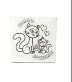 Hayal Sepeti SEVİMLİ KEDİLER Tuval 20 X 20  6lı boya, fırça Boyama seti - 2