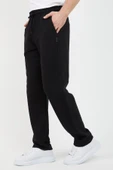 Siyah Kapüşonlu Regular Fit Hırka Düz Paça Erkek Eşofman Takımı 3861 - 3