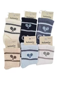 Erkek Bebek Çorap Soket 6 Çift Lacivert-Gri-Beyaz-Kahve-İndigo-Mavi thumbnail 2