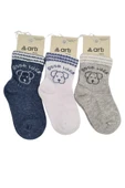 Erkek Bebek Çorap Soket 6 Çift Lacivert-Gri-Beyaz-Kahve-İndigo-Mavi thumbnail 3