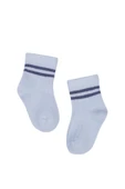 Erkek Bebek Çorap Soket 4 Çift Siyah-Krem-Gri-Mavi thumbnail 4