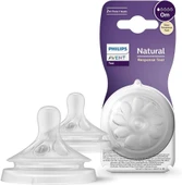 Philips Avent Natural Response 2'li Biberon Emziği, 1 Numara, 0 Ay+ - 1