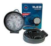 Tas 9 Led Yuvarlak Çalışma Lambası Kalın 12-80v 27w - 1