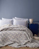 Çift Kişilik Sevilla Mavi Yatak Örtüsü - 1