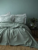 Çift Kişilik Tanya Adaçayı Nevresimli Bambu Pike Takımı - 1