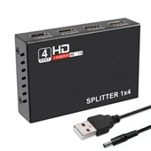 Anunnaki 4 Port HDMI Splitter | 4K UHD Full HD 1080p Monitör Çoklayıcı Adaptör thumbnail 4