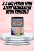 3.5 İnç Klasik Retro LCD Ekran 500 Oyunlu Oyun Konsolu Taşınabilir thumbnail 6