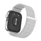Huawei Watch Fit 4 Fit 4 Pro Fit 3 Uyumlu Ayarlanabilir Cırt Cırtlı Yumuşak Spor Kumaş Örgü Kordon  Beyaz thumbnail 2