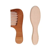 Sebi Bebe Doğal Keçi Kılı Fırça Ve Tarak Seti - 2