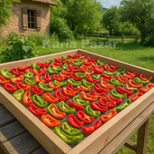 Doğranmış Kurutulmuş Alaca Biber 1kg | Toz Biber Yapmak İçin | Orta Acı - 5
