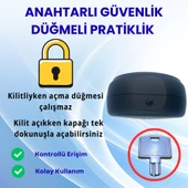 Mulpex Duvara Monte Mini Jumbo Tuvalet Kağıdı Dispenseri / Kağıtlık | Premium ABS Gövde, Anahtarlı Kilit, Vidalı & Yapışkan Montaj – Siyah - 5